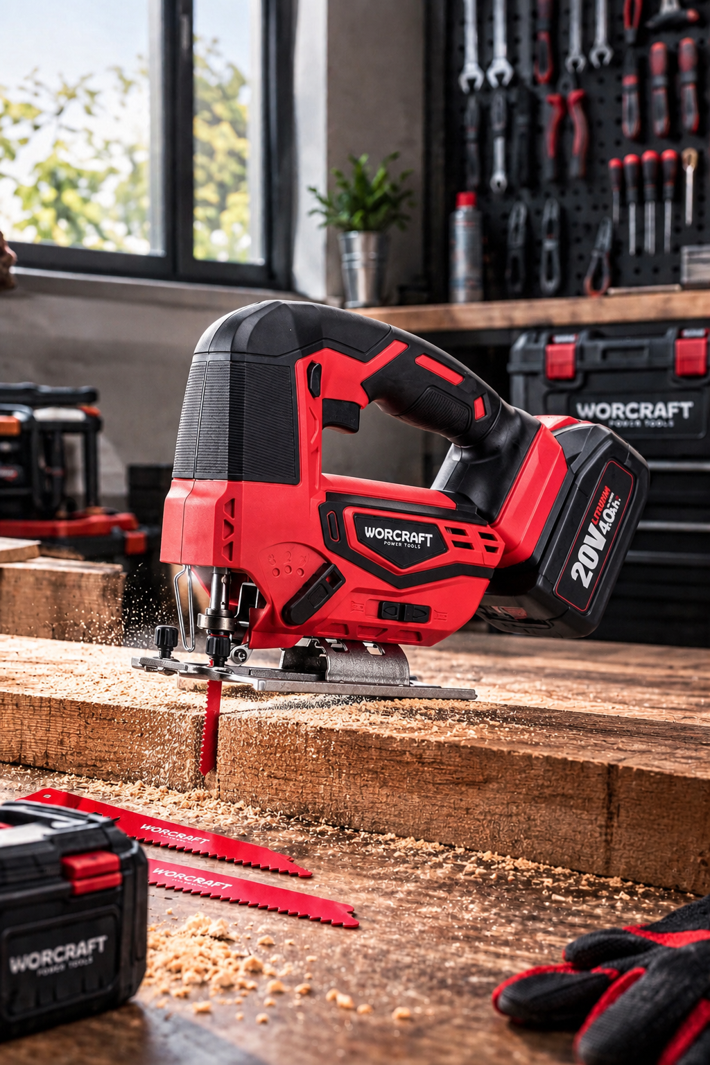 Scie Sauteuse WORCRAFT 20V Brushless 2500 tr/min