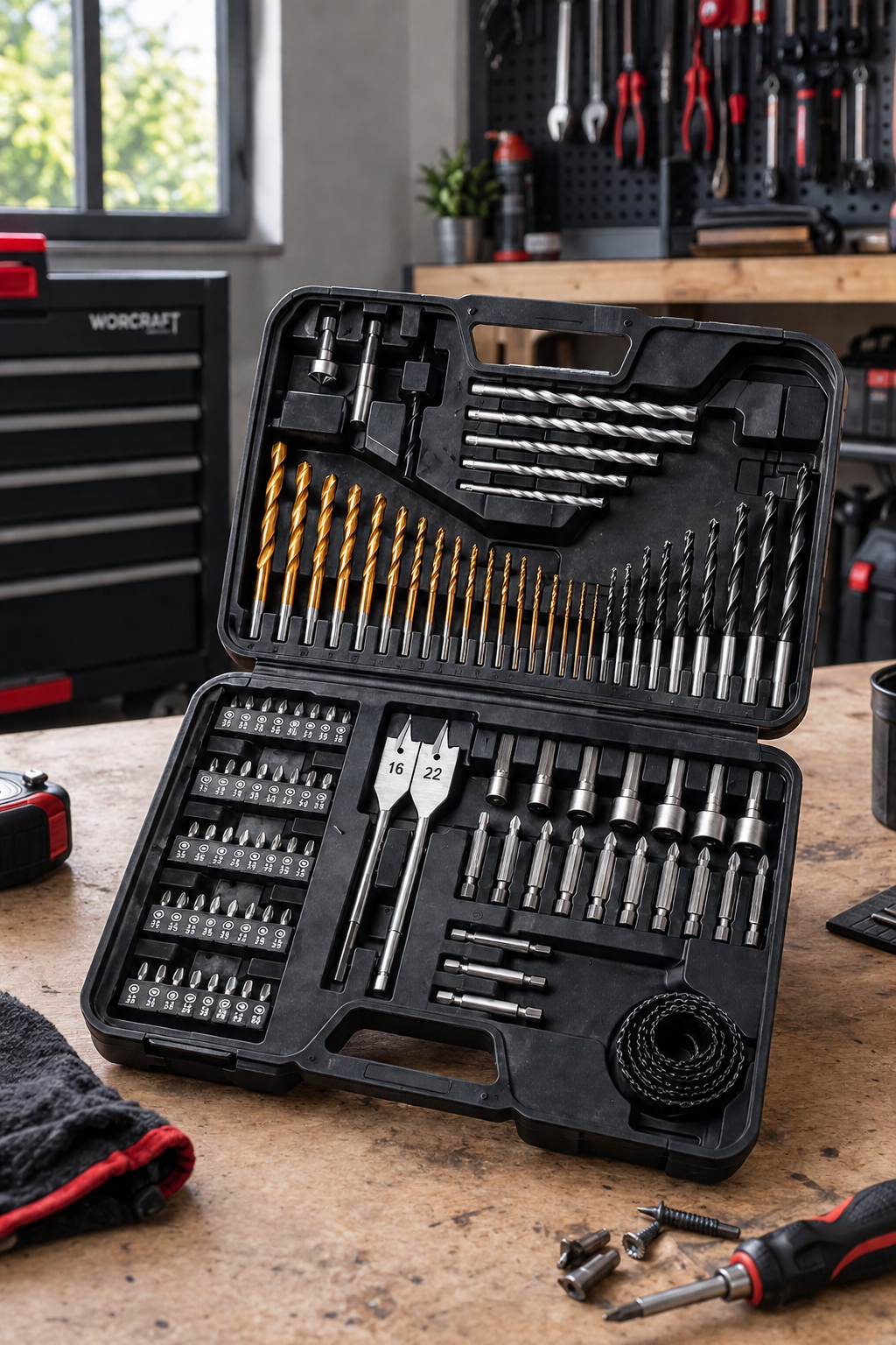 Coffret de 103 pièces PHIXWELL – Kit complet de perçage et vissage