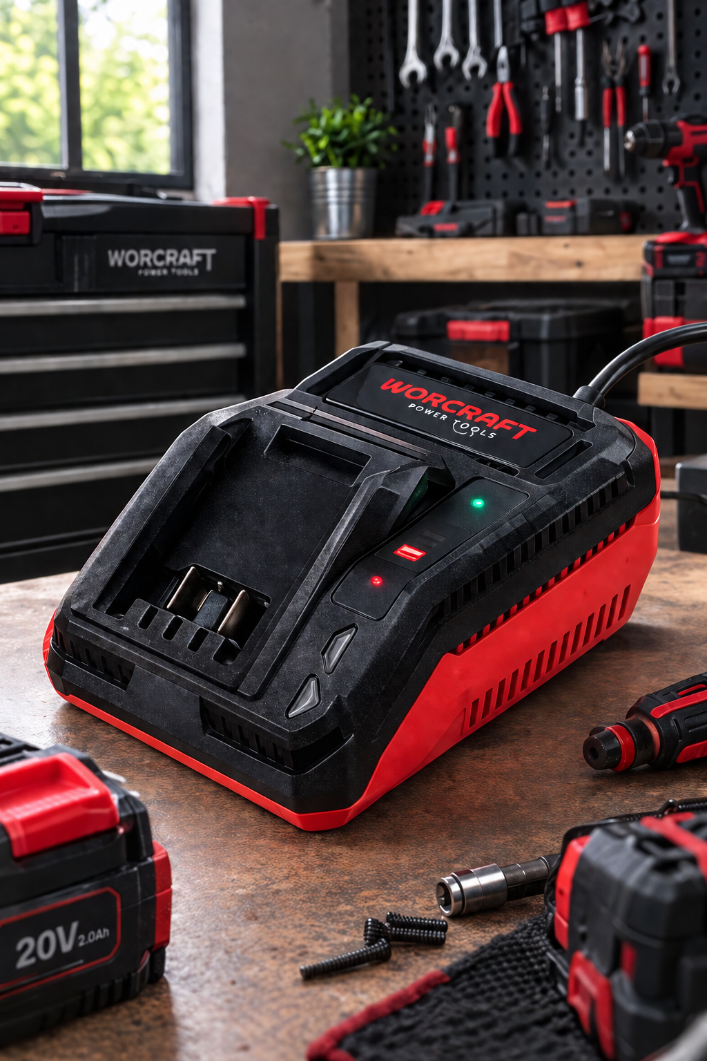 PowerCharge 20V — Chargeur Rapide Universel pour Batterie