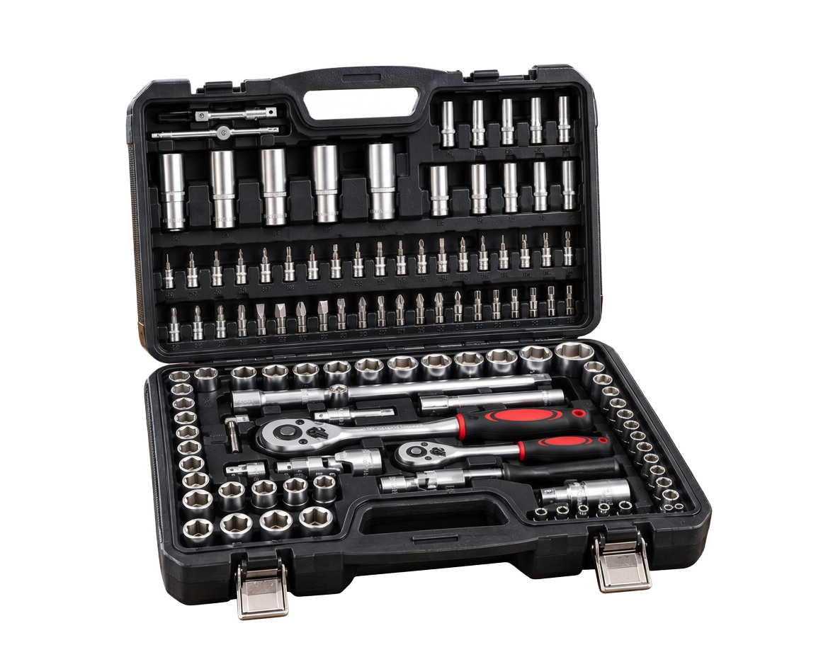 Coffret à outils 108 pièces – Douilles, cliquets et embouts