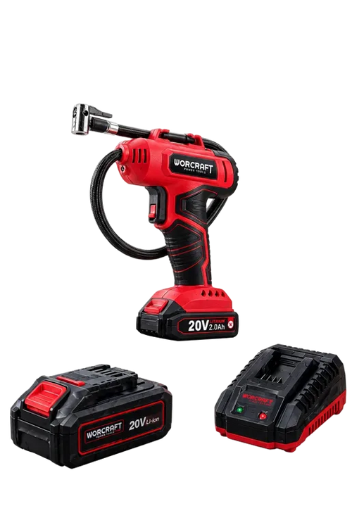 Compresseur Sans Fil WORCRAFT 20V – Pack Complet