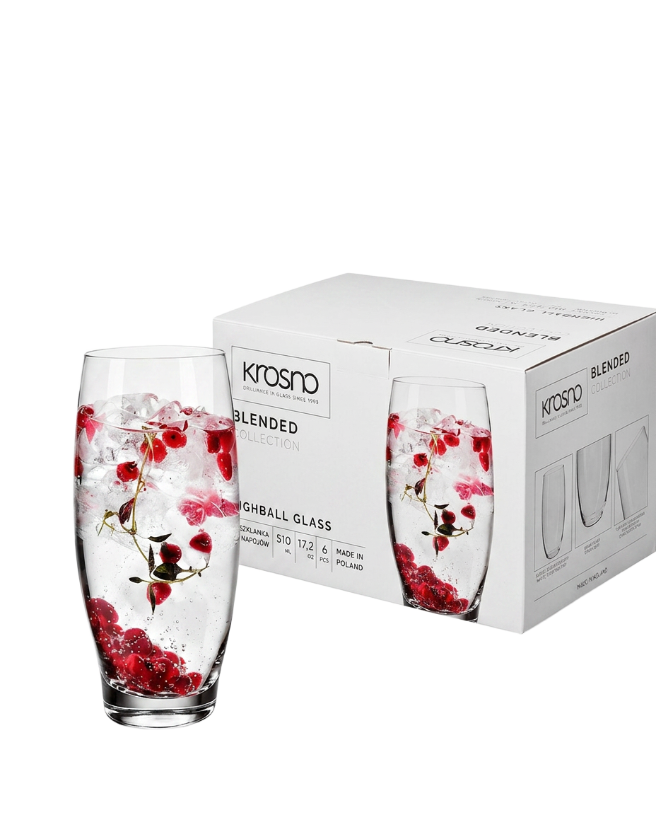 Lot de 6 Verres Long-Drink Krosno Blended – 510 ml